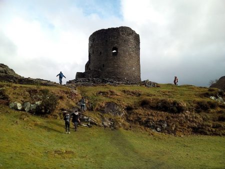 Llanberis Castle in Dolbadarn Wales